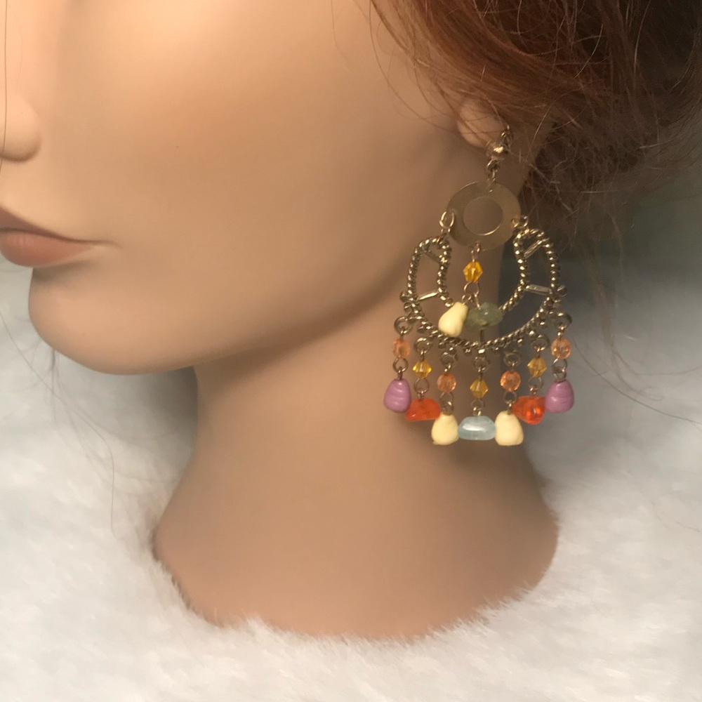 Lovely Chandelier Earrings Lightweight & Colorful